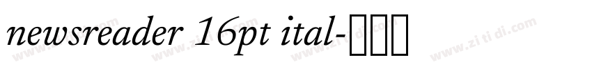 newsreader 16pt ital字体转换 newsreader 16pt ital字体转换